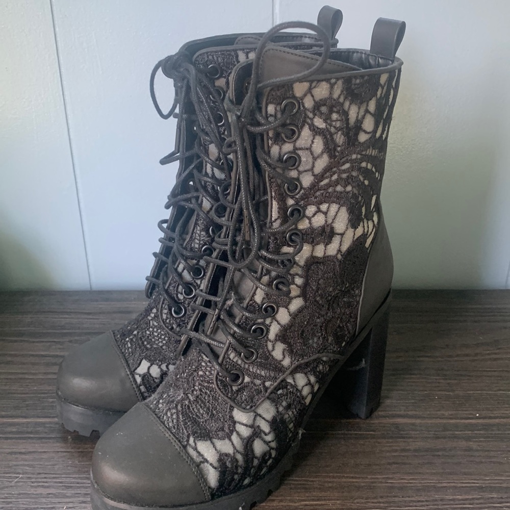 Widow (DollsKill) Gothic Lace Boots